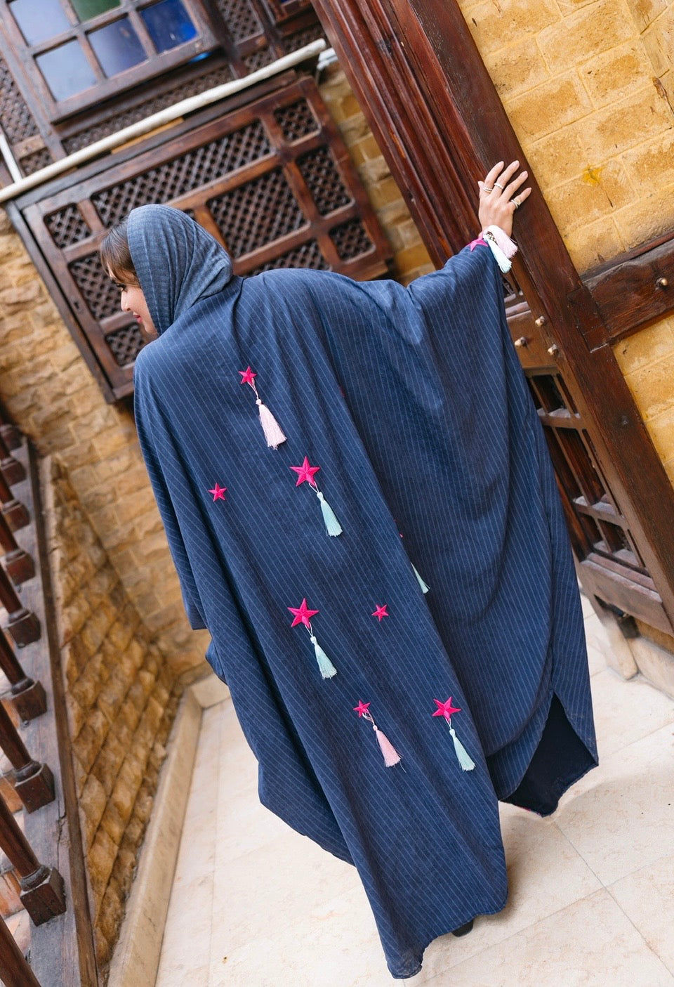 PETROL BLUE KAFTAN