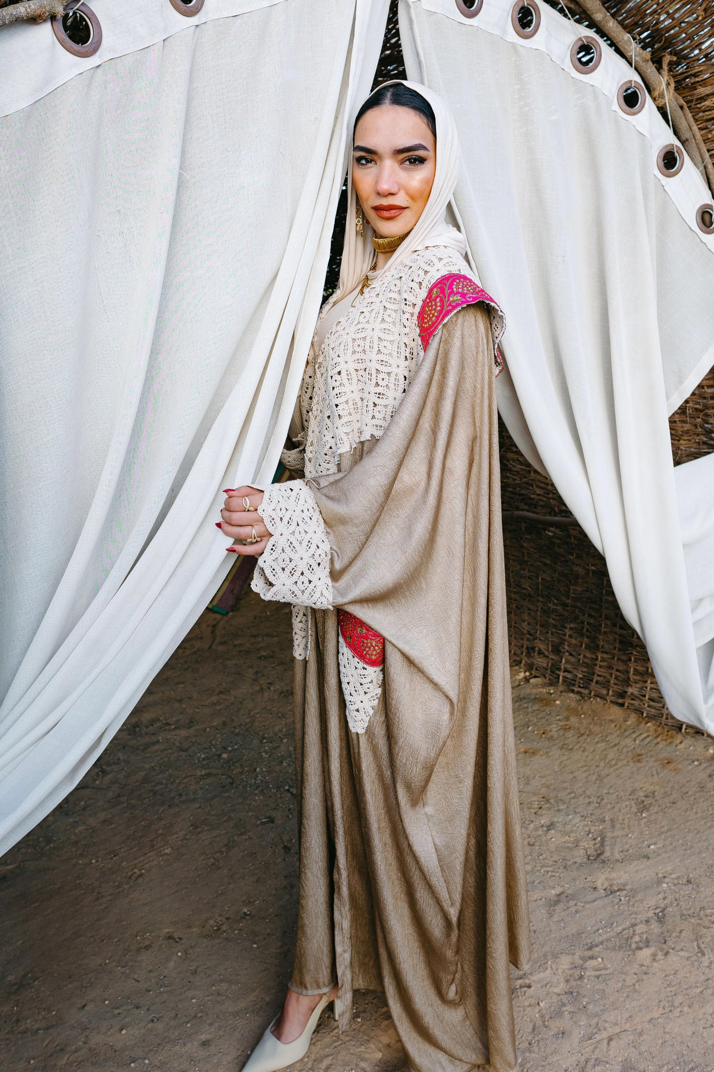 Beige Abaya