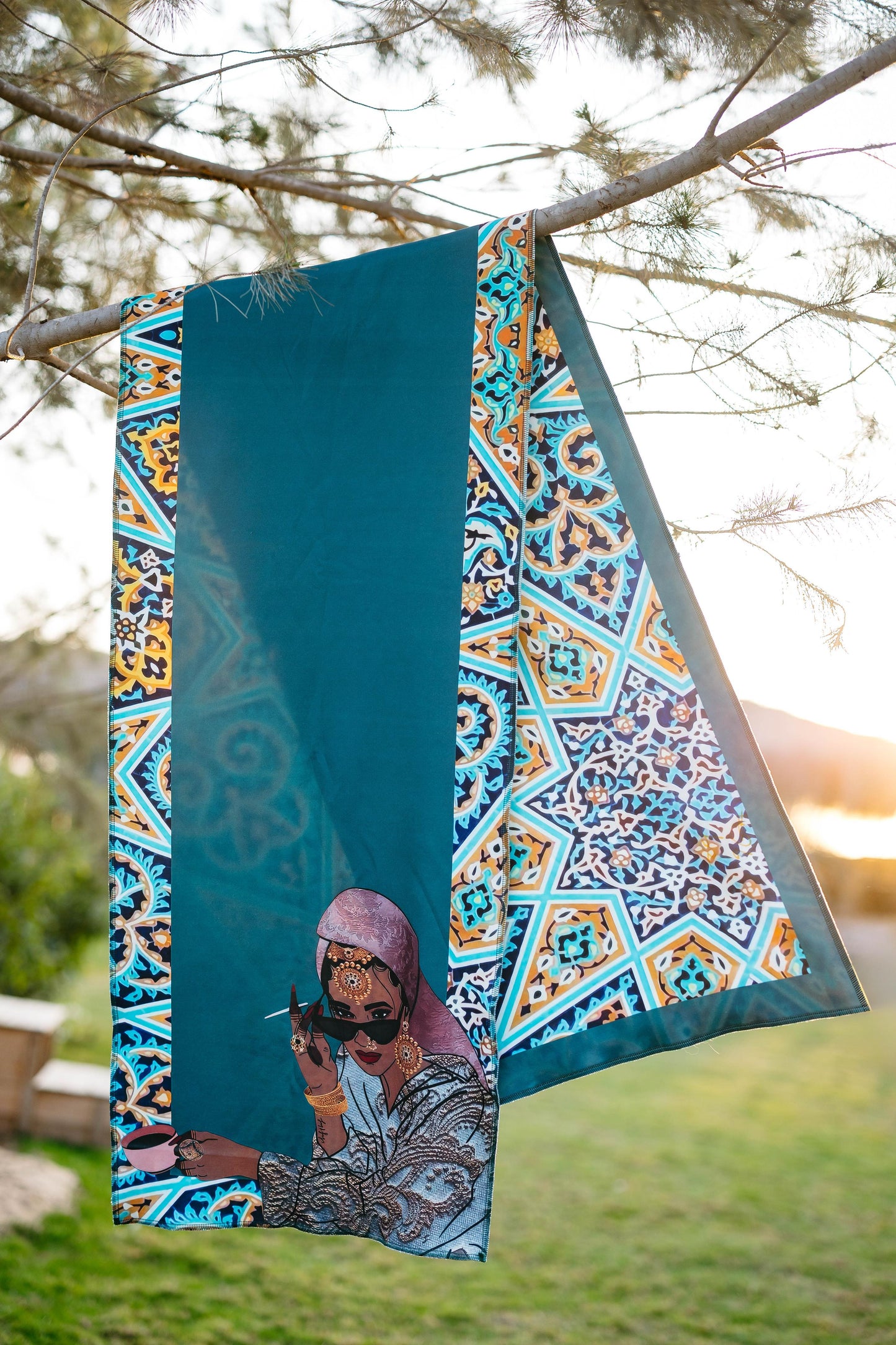 Blue Scarf