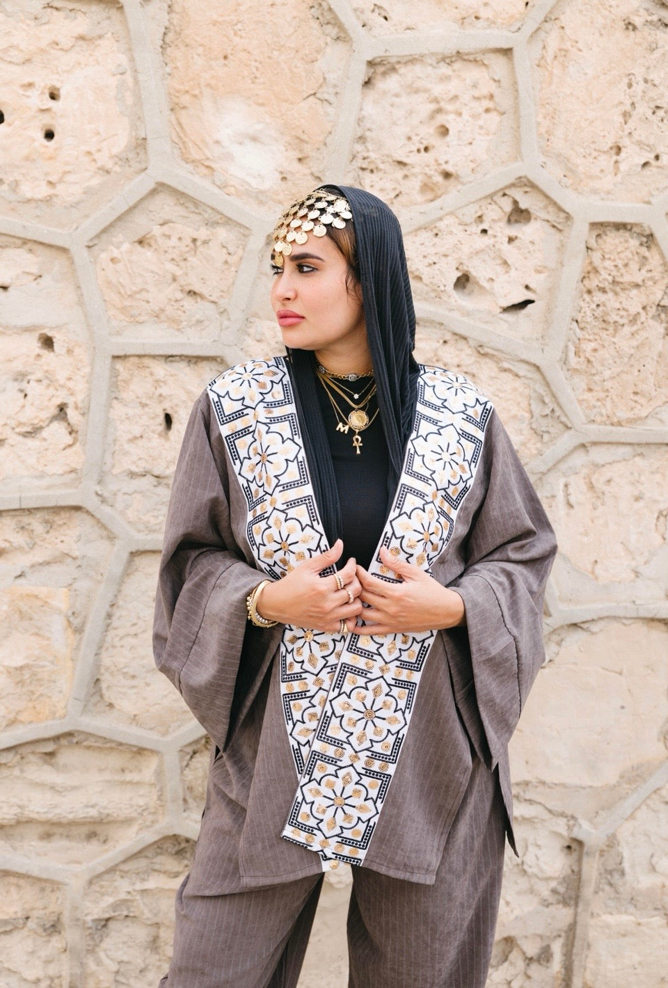 GREY MOROCCON SET