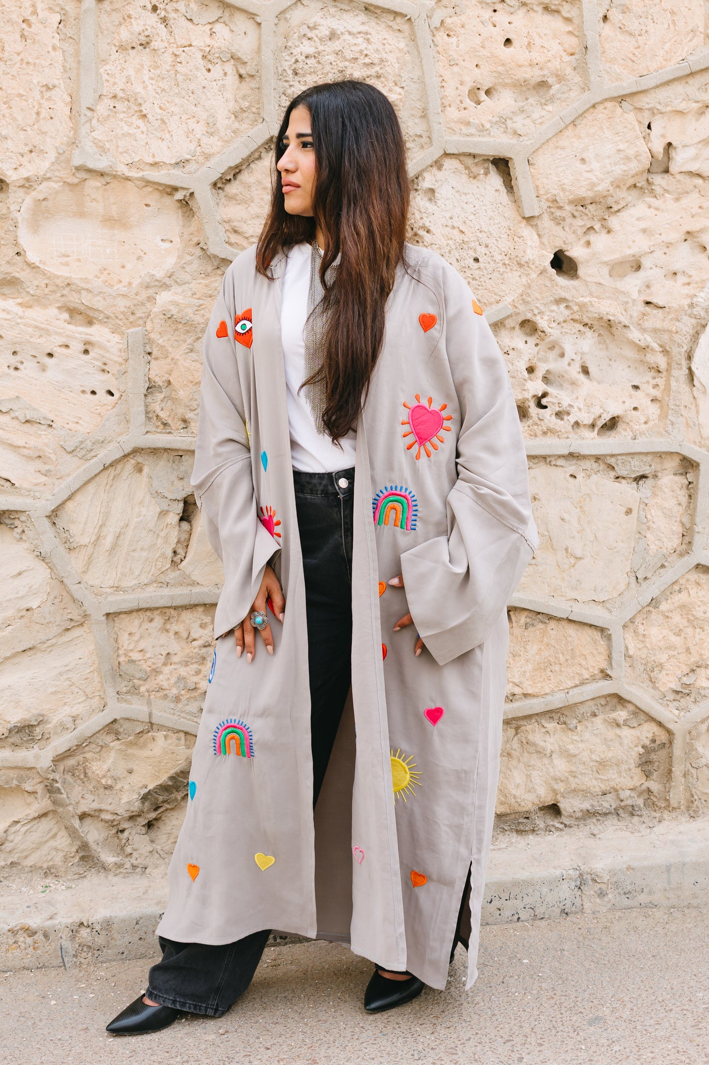 HANDMADE GREY KIMONO
