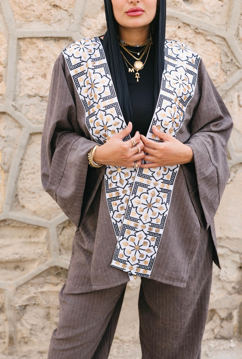 GREY MOROCCON SET