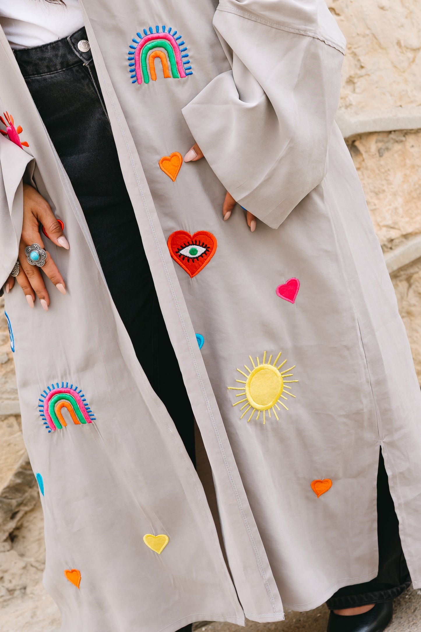 HANDMADE GREY KIMONO