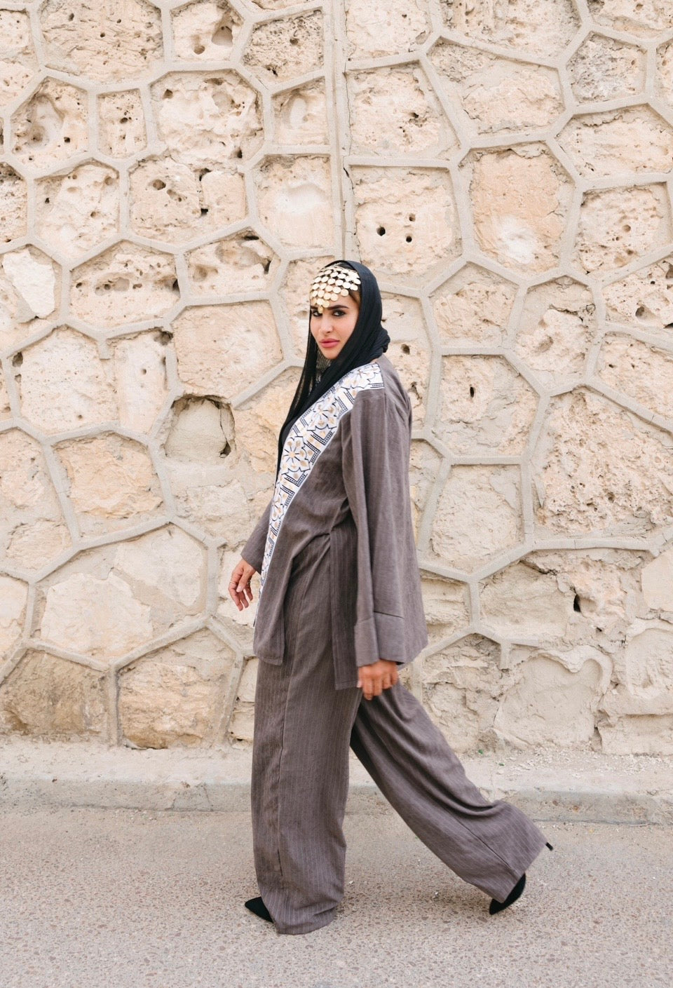 GREY MOROCCON SET