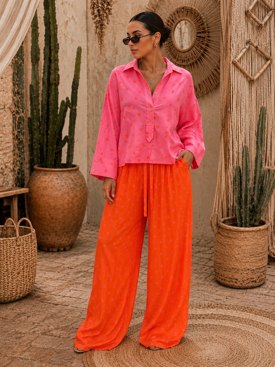 Sunset polka set