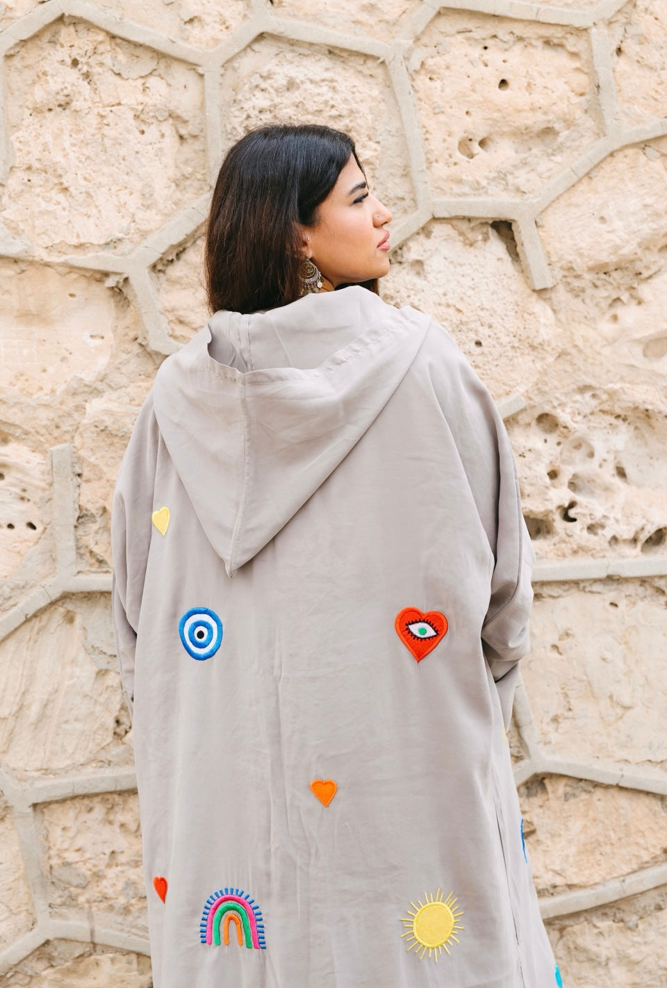 HANDMADE GREY KIMONO